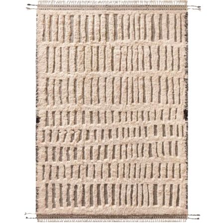 New Beige Colour Moroccon Handmade Wool Rug
